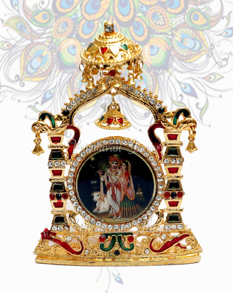 Radha Krishna Kamdhenu showpiece