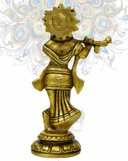 Brass Playing Flute Krishna
