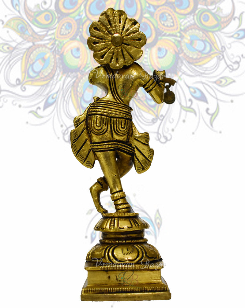 Murali Krishna - Brass Statue Idol, Height 6 inches