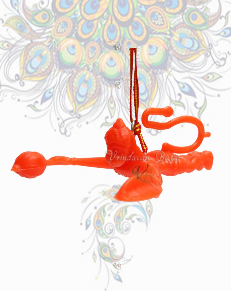 Orange Flying Lord Hanuman Hanging Idol
