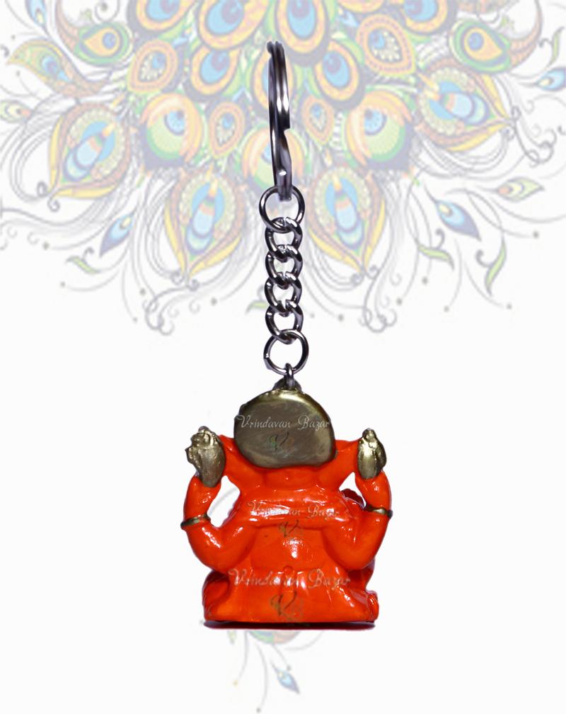 Siddhi Vinayak Ganesh Ji fun spring and key ring combo