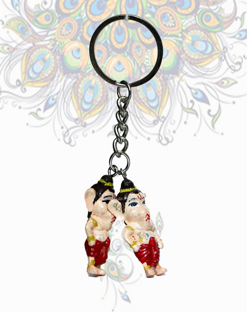 Dual bal Ganesh keyring
