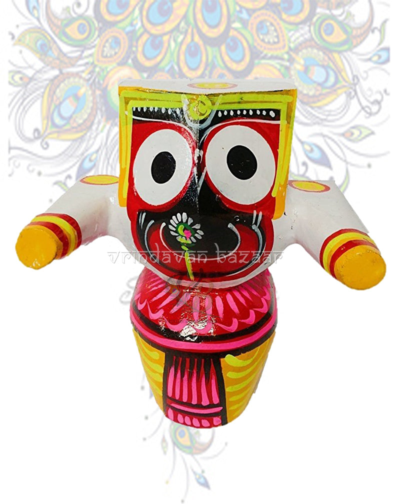 Wooden Jagannath Baladev Subhadra deity set