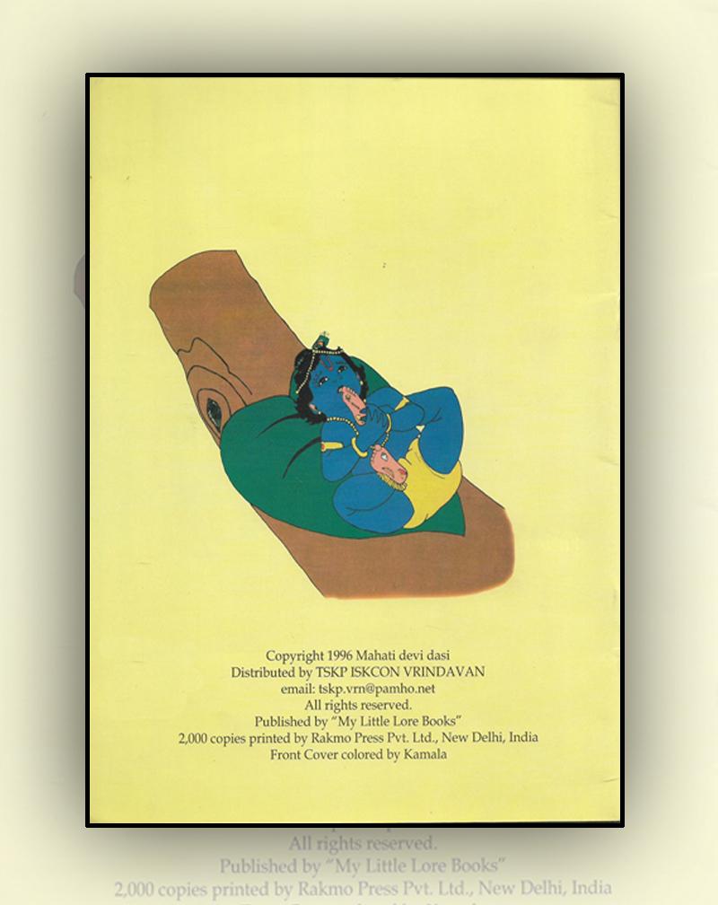 Krsna Pastimes Part I- A Colouring Book By Mahati Das