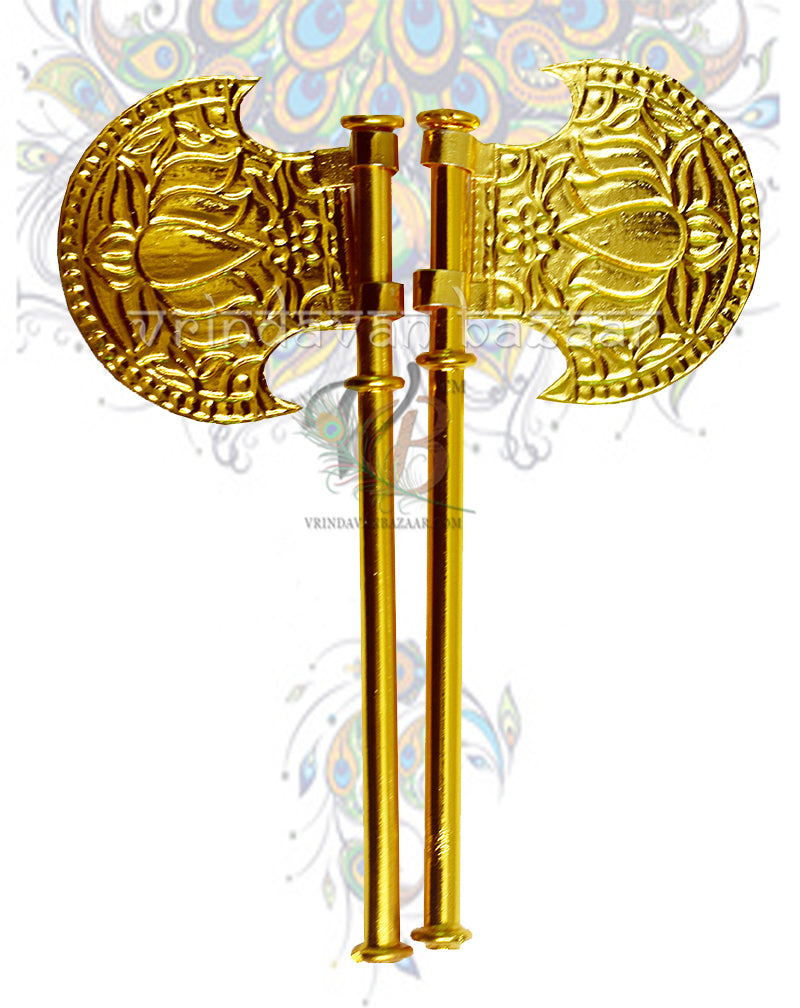 Multicolor meenakari hand fan for home deities