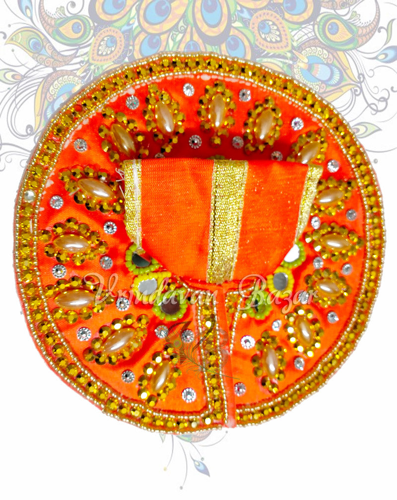 Petal design sequins work laddu gopal dress