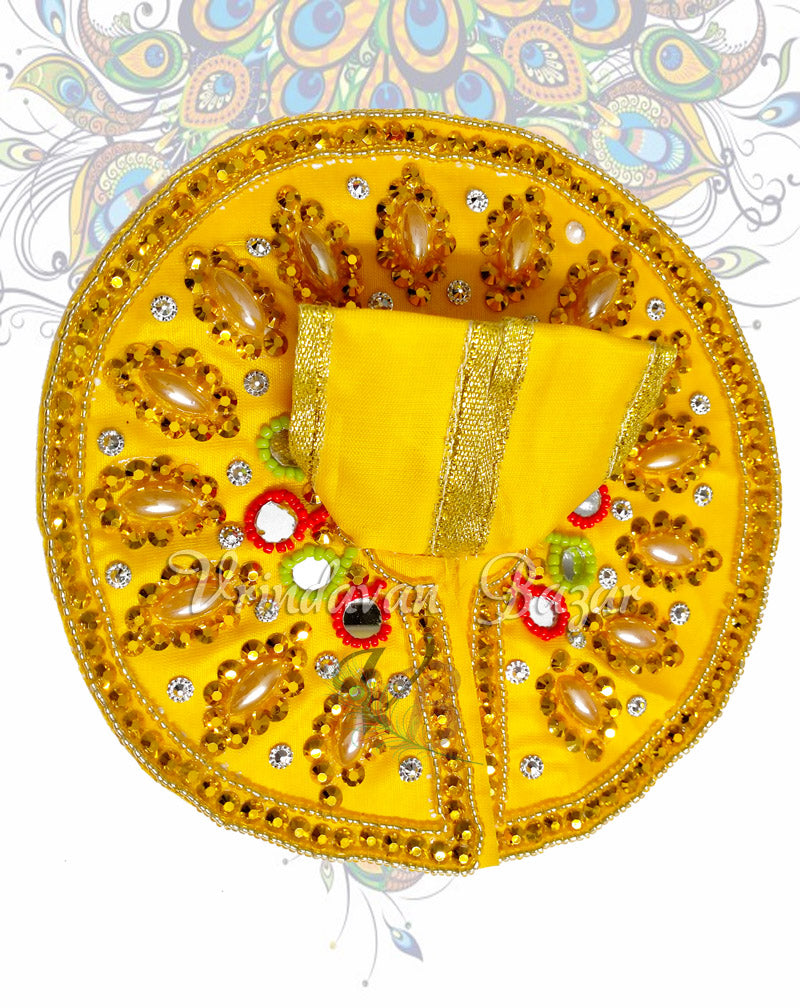 Petal design sequins work laddu gopal dress