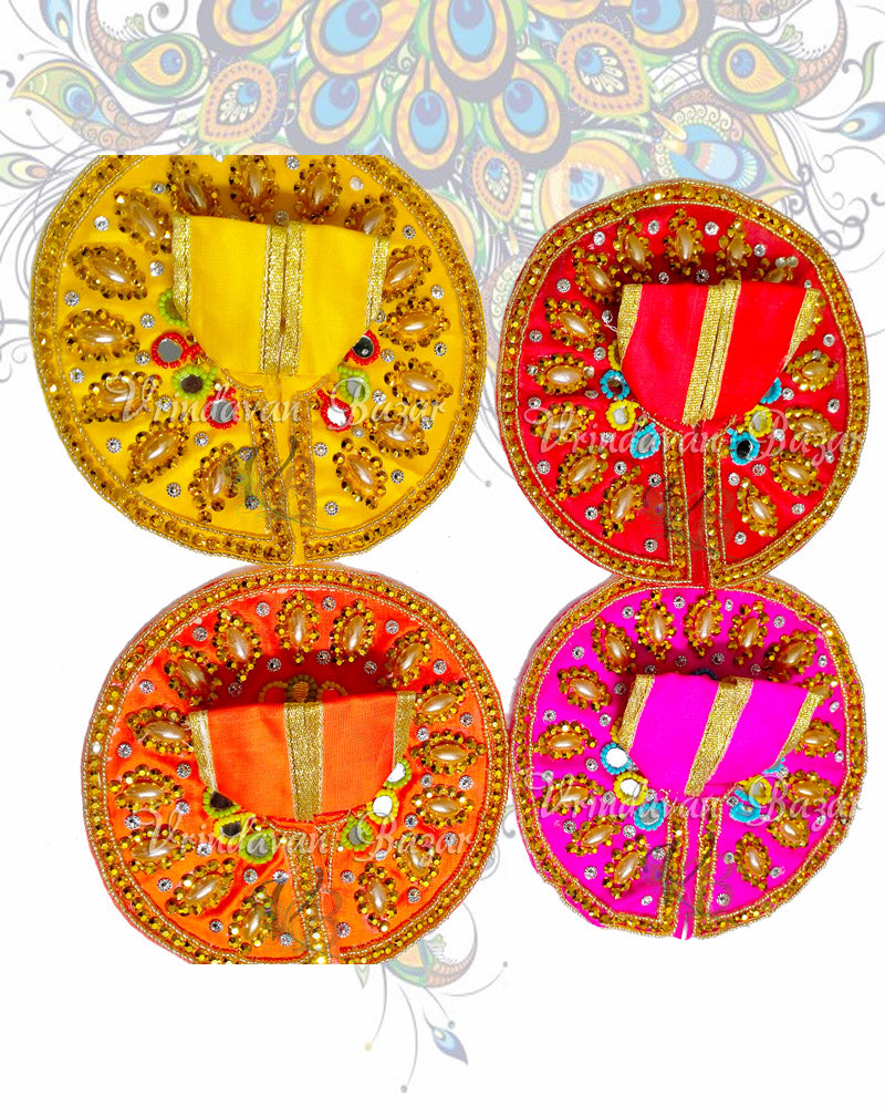 Petal design sequins work laddu gopal dress