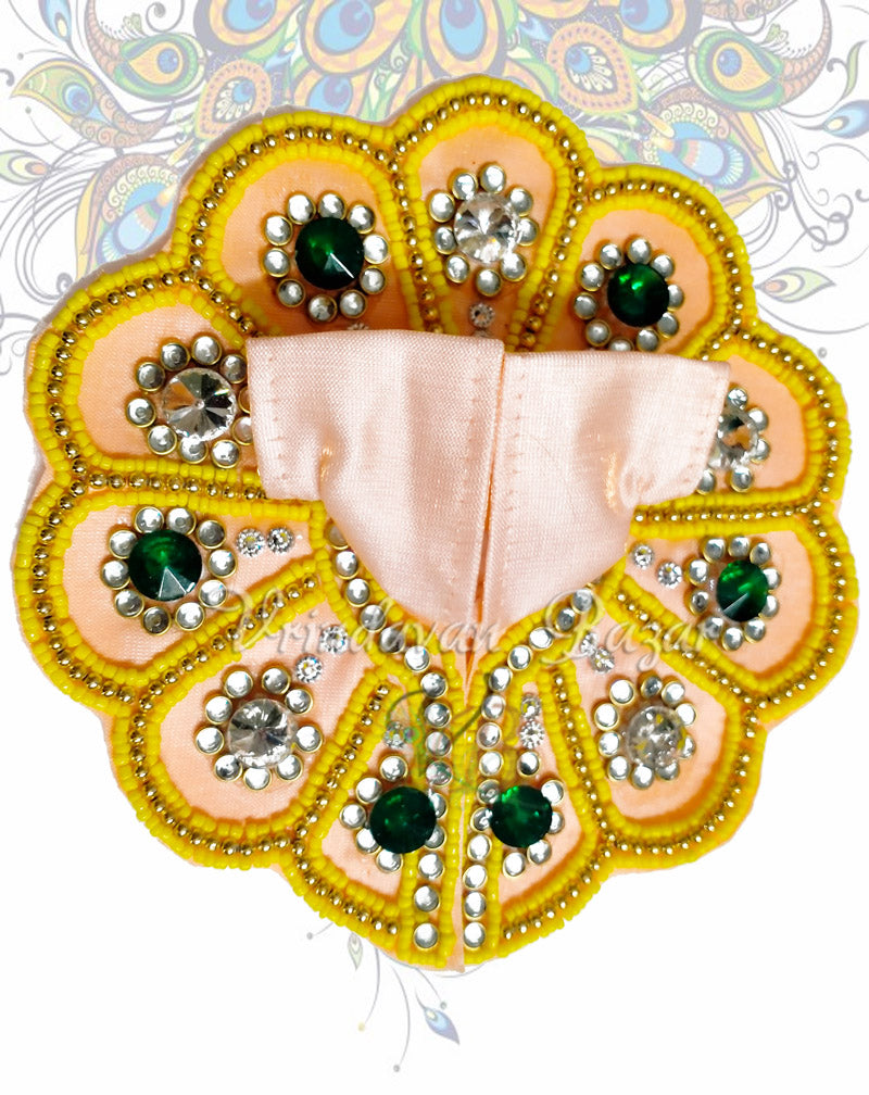 Panel with flower design zari laddu gopal dress