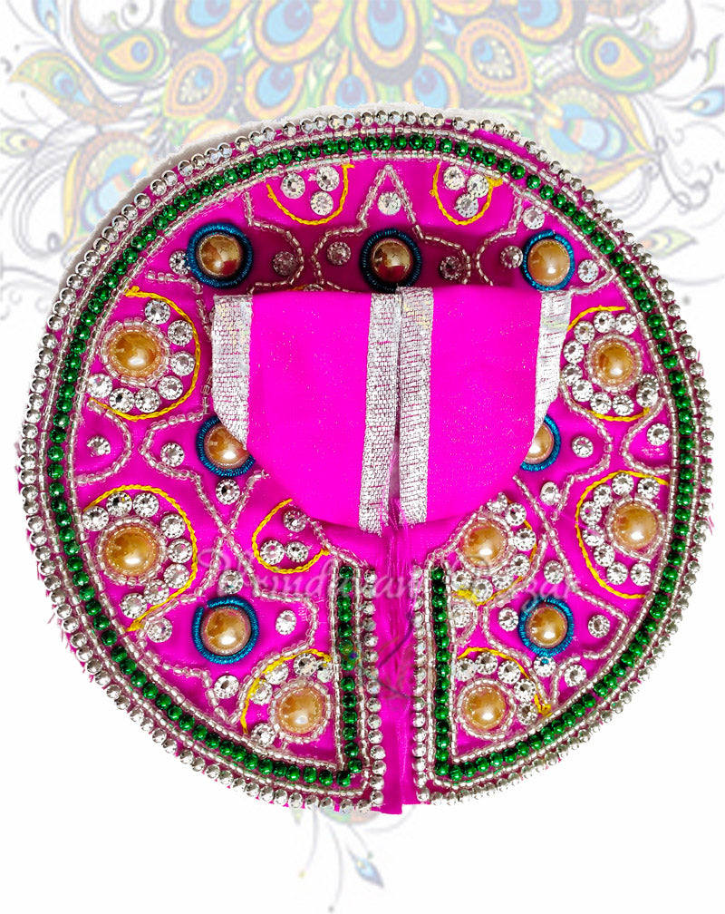 Mandala work zari laddu gopal dress