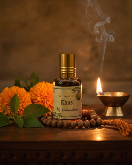 KHUS  Real & Natural Attar, Best Attar For Man and Woman, 100% Alcohol Free & Long Lasting Attar