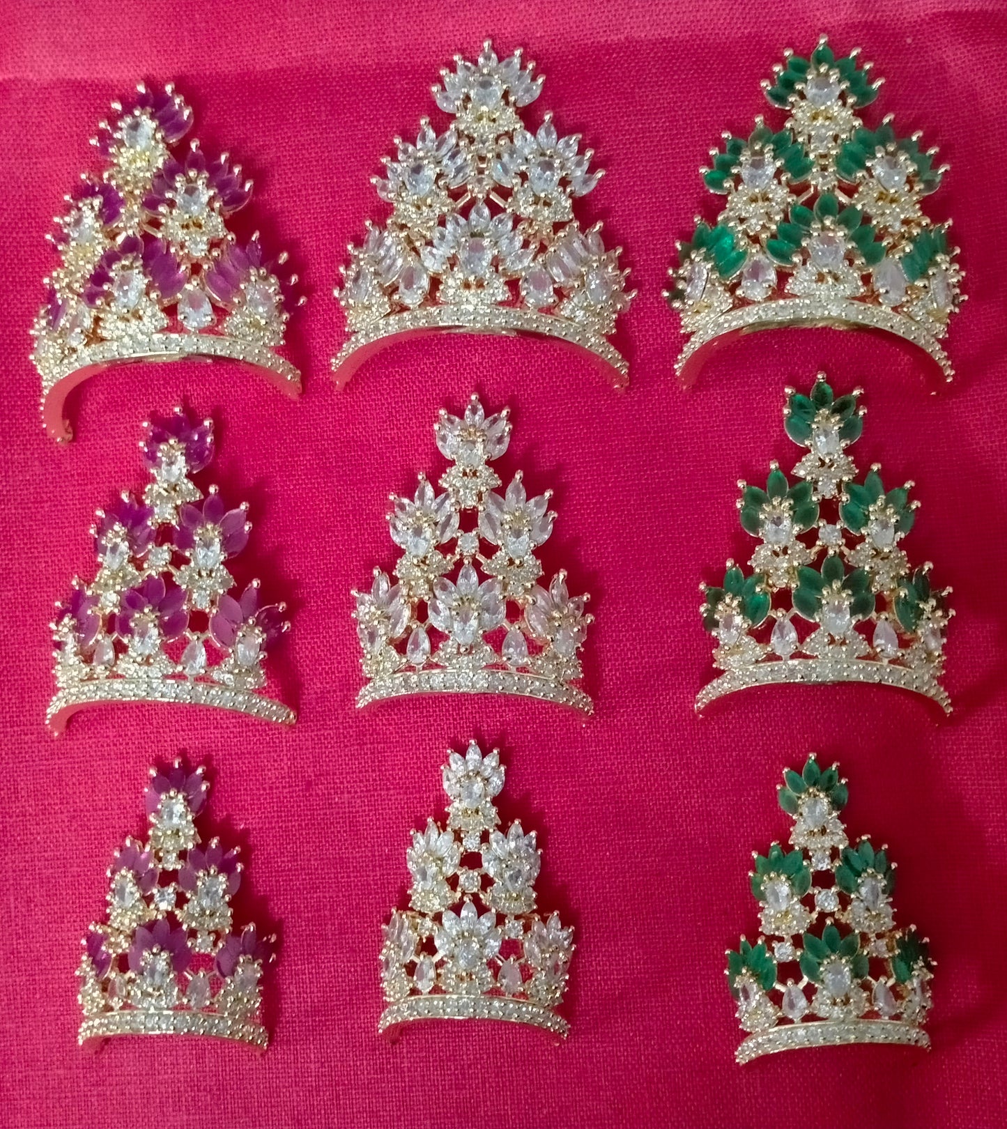 Flower tiers artificial stone mukut
