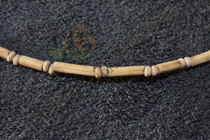 Long tulsi beads with 2 round beads kanthi mala