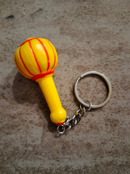 Yellow Mace Key Ring