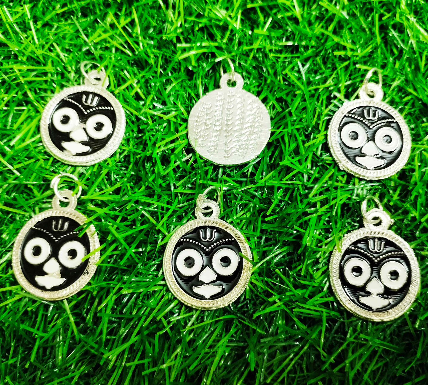 Shri Jagannath oxidised pendant