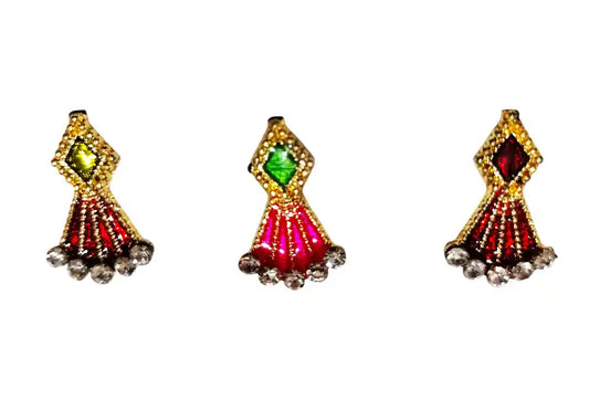 Kite pattern sticking bindi /earring