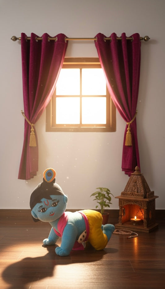 Manohar with Surabhi Cow Soft Toy – Plush Devotional Gift