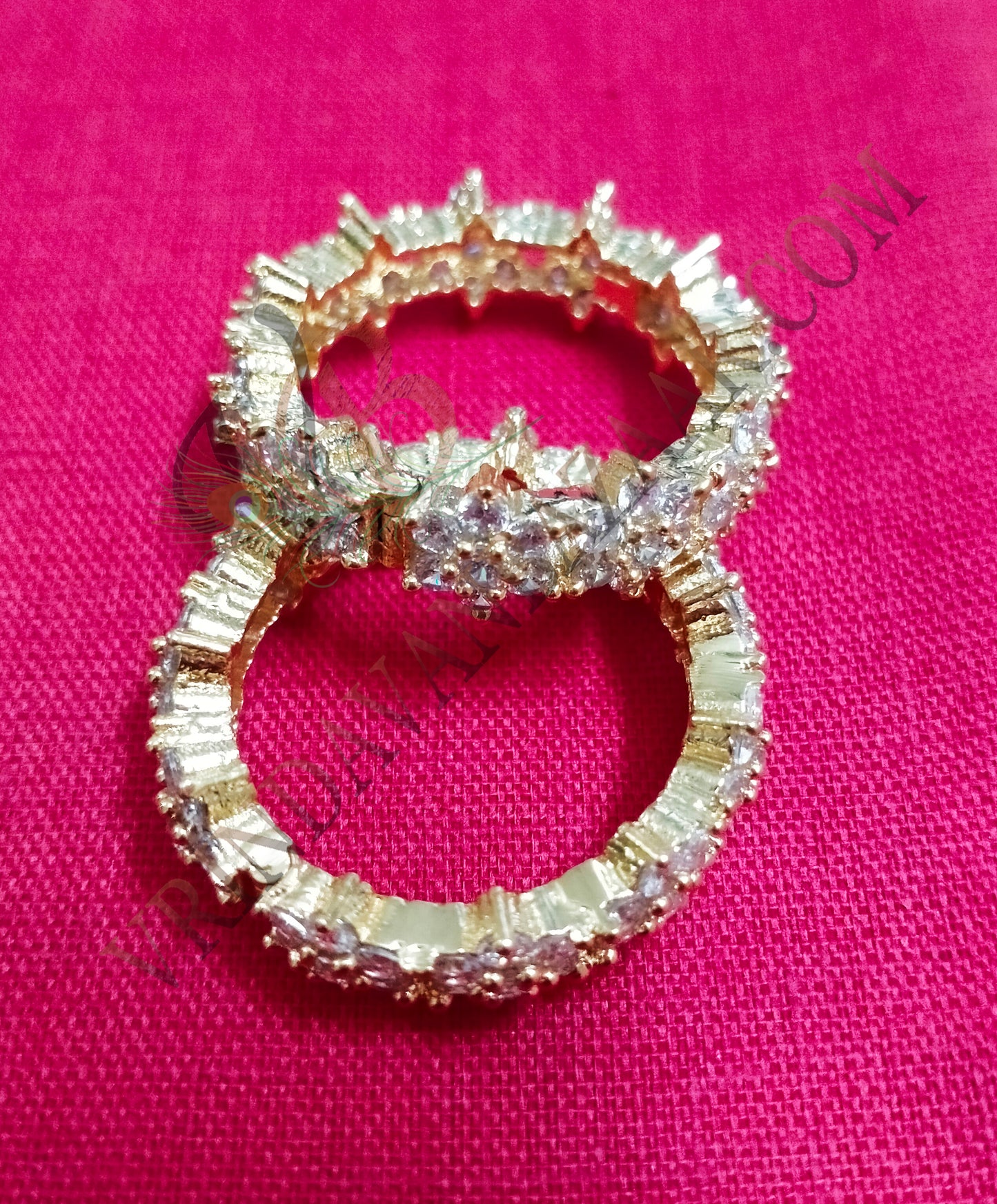 Flower design artifical stone kangan/ bangle