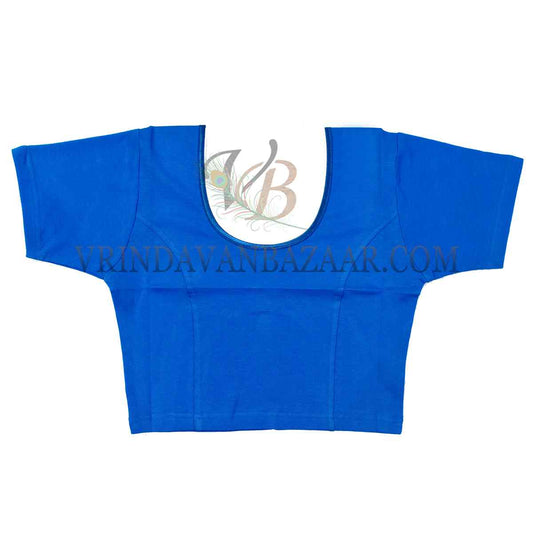 Royal blue readymade Indian tunic lyca saree blouse