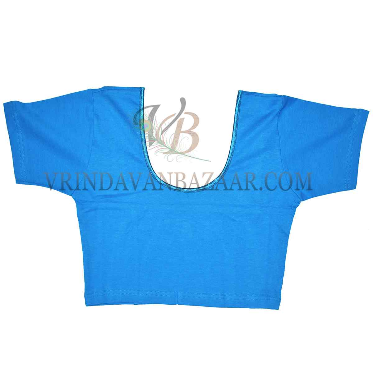 Royal blue readymade Indian tunic lyca saree blouse