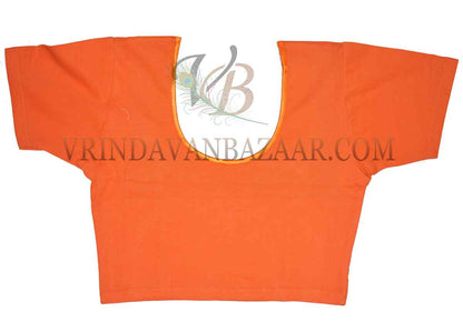 Orange readymade Indian tunic lyca saree blouse