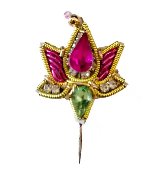 Lotus motif zari Kalangi