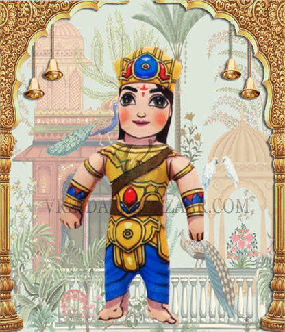 Panch Pandavas (Yudhisthira, Bhima, Arjuna, Nakula, Sahadeva) soft toy