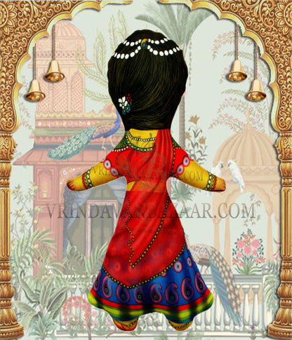 Shrimati Radha rani soft toy; Height- 8 inch