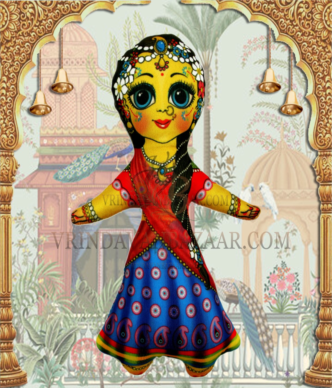 Shrimati Radha rani soft toy; Height- 8 inch