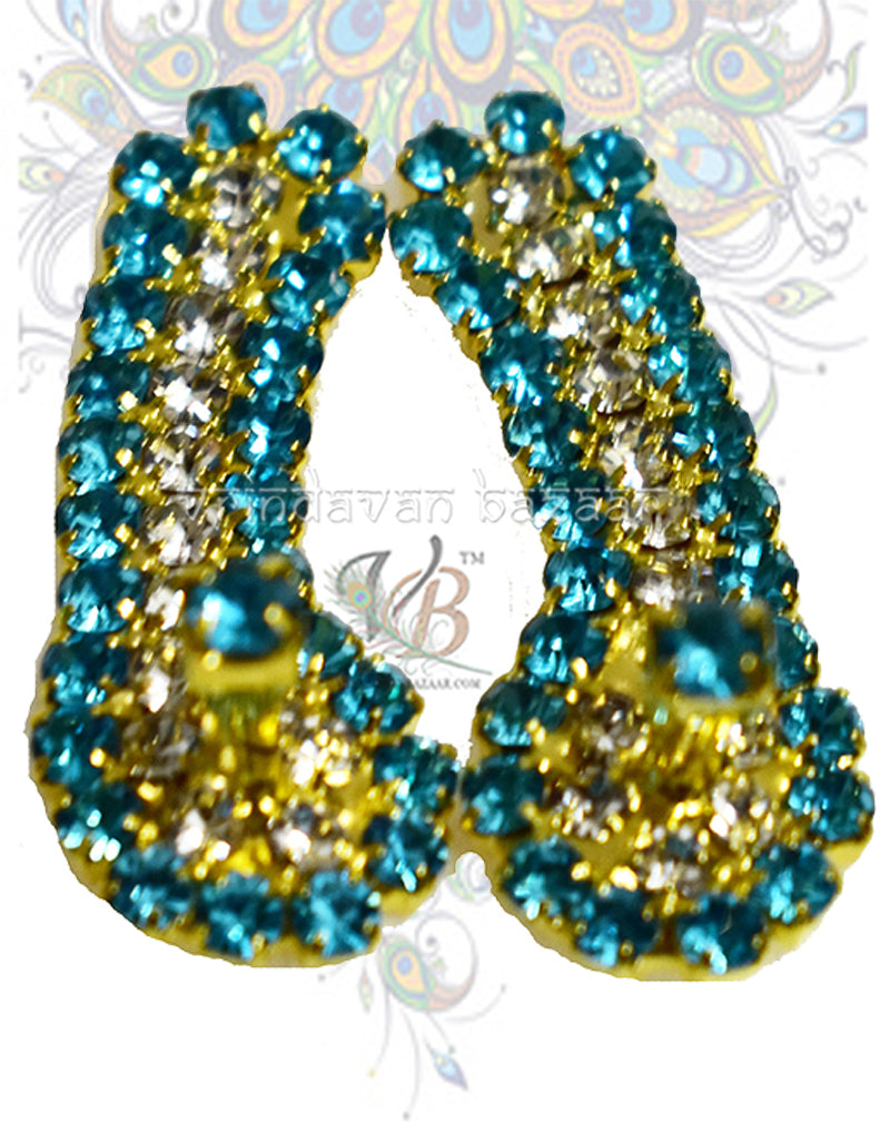 Ornamented Kadau Slippers for Deities 3 cm