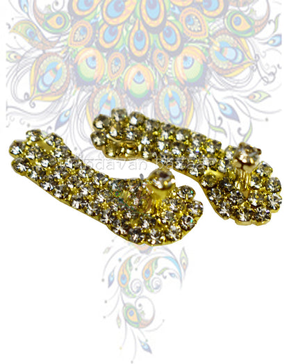 Ornamented Kadau Slippers for Deities 3 cm