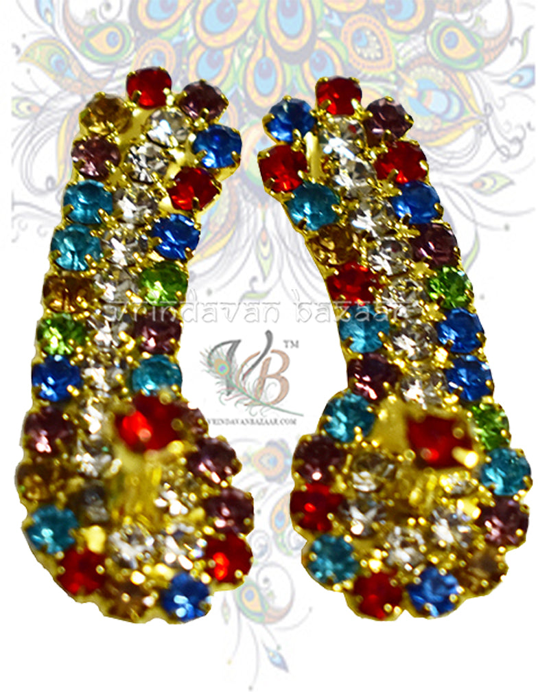 Ornamented Kadau Slippers for Deities 3 cm