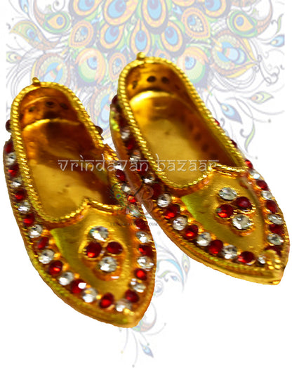 Juti paduka for Laddu Gopal ji/ other home deities; Size: 5 cm