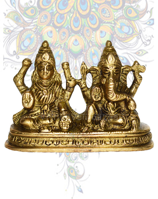 Brass Ganesh/ Ganpati/ Gajanan/ Laxmi Ganesh with base