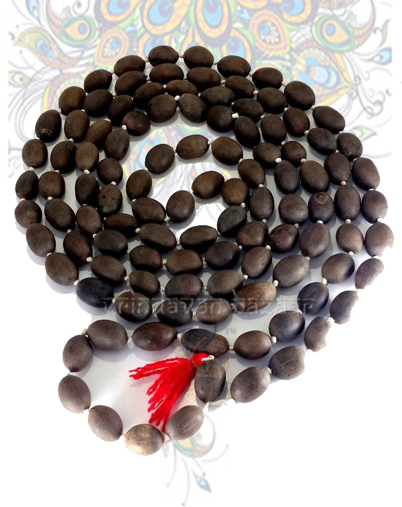 Kamal gatta mala/ Lotus seed mala (8 mm, dark brown)