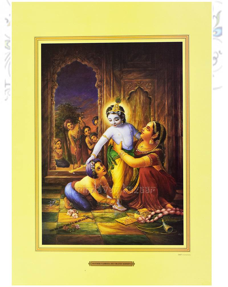 Yasoda Decorates Krishna_M_14" X 19"