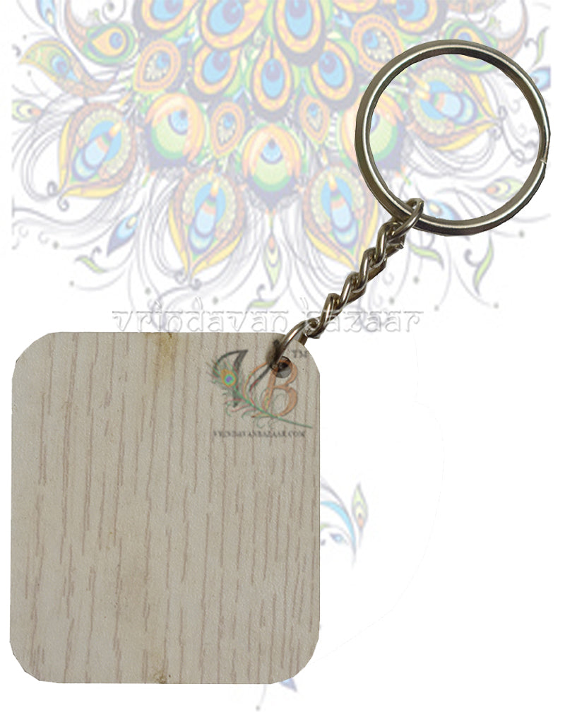 Baby Krishna cute and adorable key ring (White)