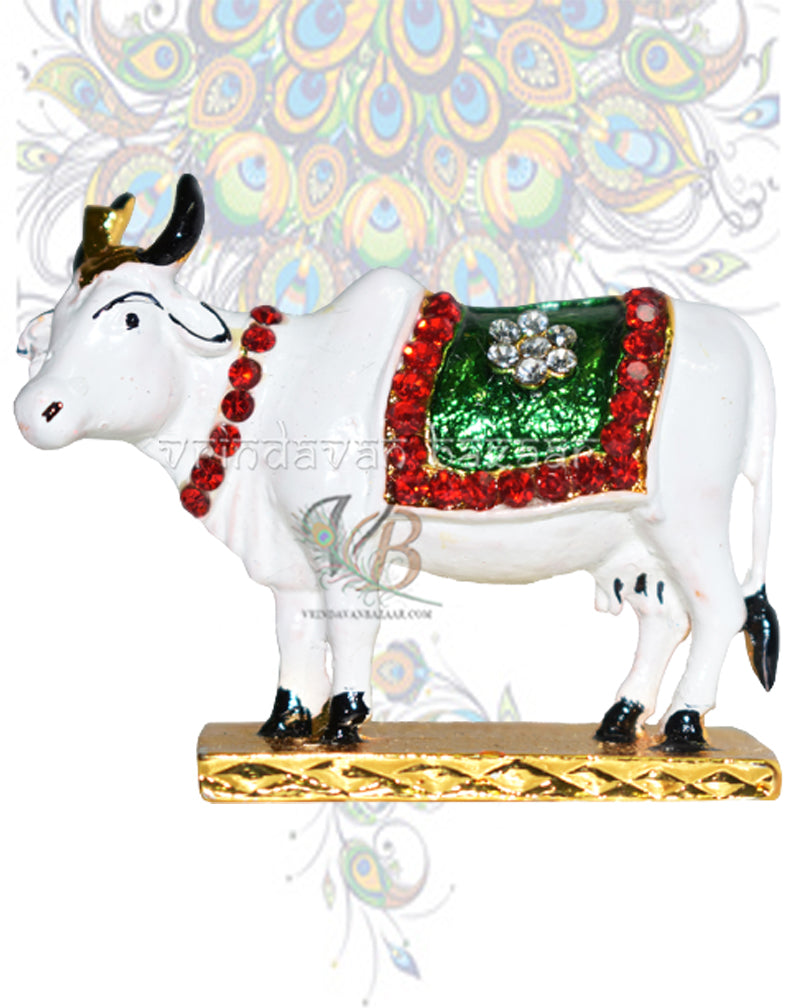Kamdhenu cow showpiece