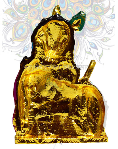 Krishna embracing the cow