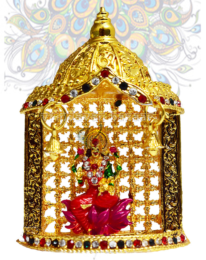 Lakshmi in the beautiful temple alter showpiece