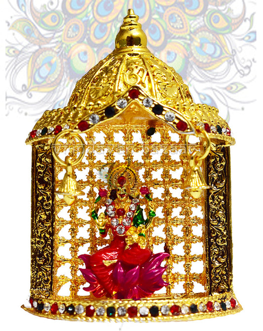 Lakshmi in the beautiful temple alter showpiece