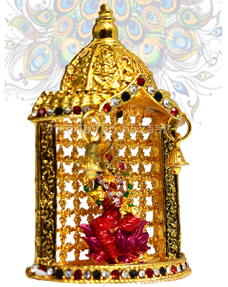 Lakshmi in the beautiful temple alter showpiece