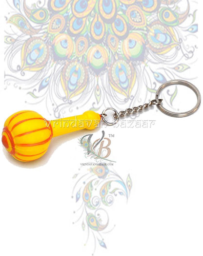 Yellow Mace Key Ring