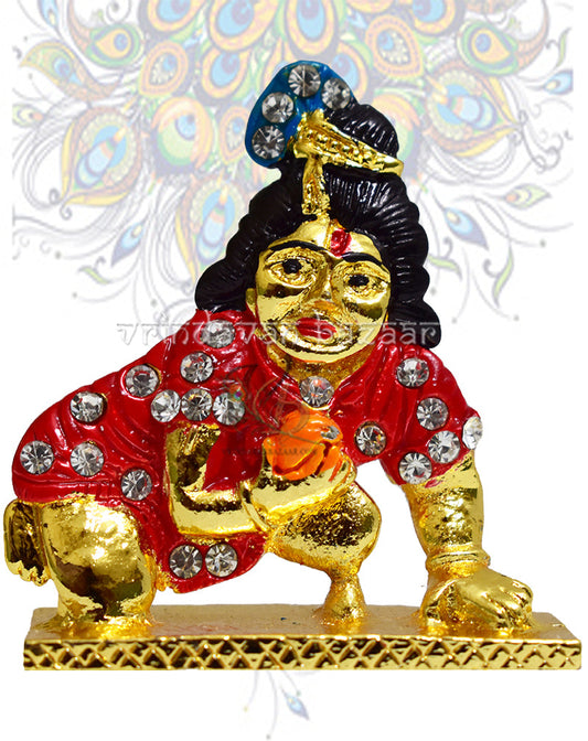 Laddu Gopal with stones showpiece