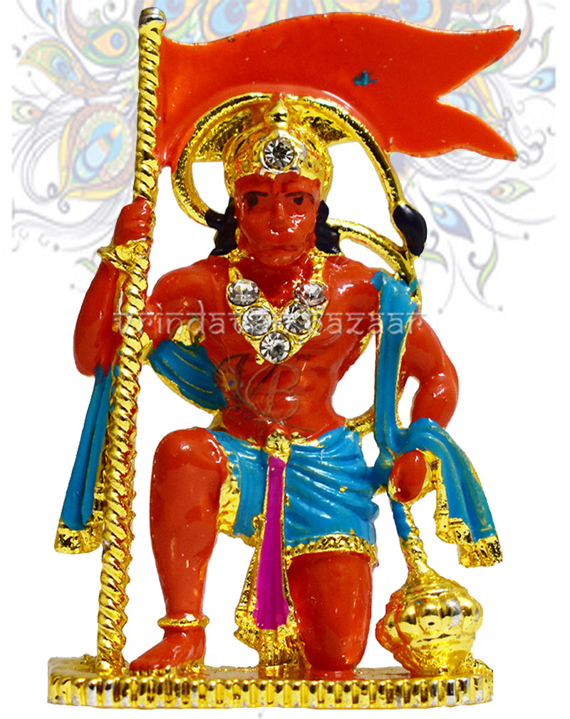 The Mighty Hanuman holding the flag showpiece