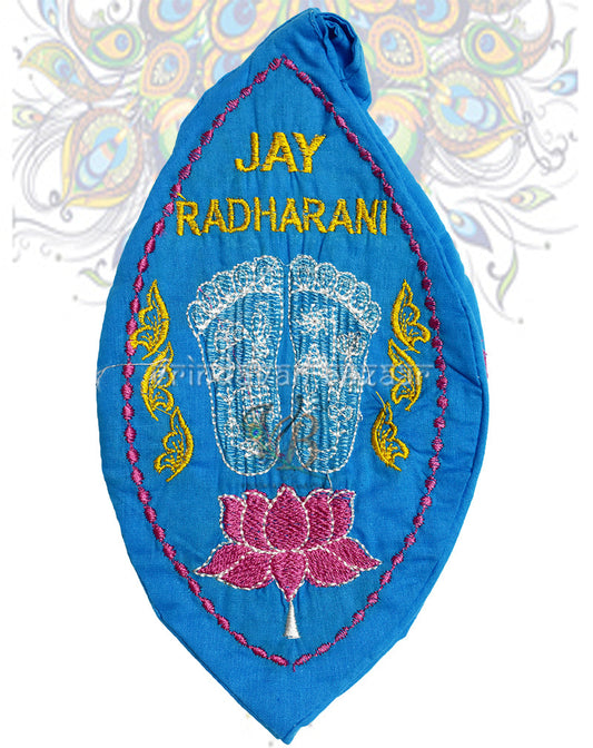 Lotus feet of Radha Krishna japa bag