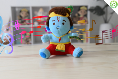 Baby Krishna plush toy- Medium 11 inch