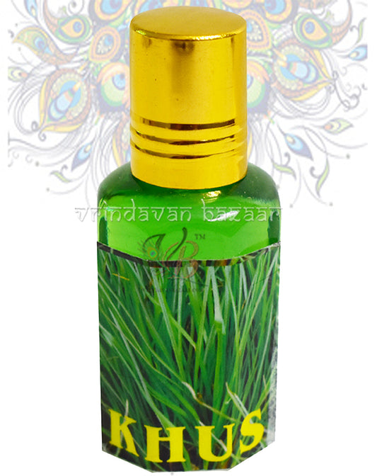 KHUS  Real & Natural Attar, Best Attar For Man and Woman, 100% Alcohol Free & Long Lasting Attar