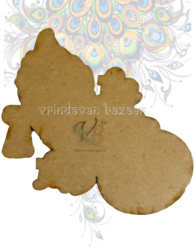 Shri Radhe with peacock feather and matki sticker 3D