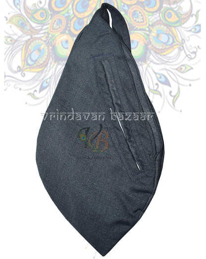 Plain bead bag with front zipper